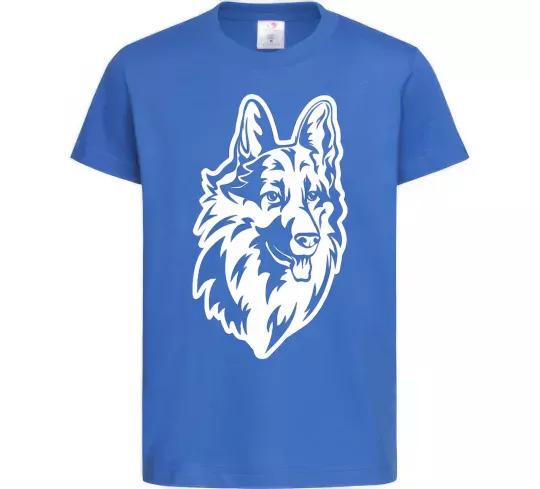 Дитяча футболка Dog's head Яскраво-синій фото