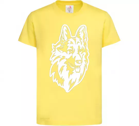 Дитяча футболка Dog's head Лимонний фото