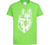 Дитяча футболка Dog's head Лаймовий фото