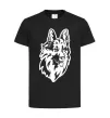 Детская футболка Dog's head Черный фото
