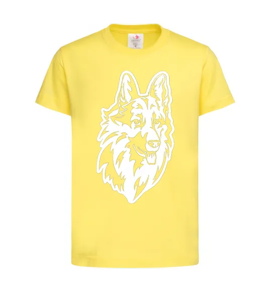 Детская футболка Dog's head Лимонный фото