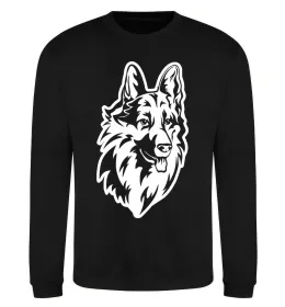 Світшот Dog's head Чорний фото