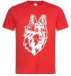 Мужская футболка Dog's head Красный фото