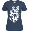 Жіноча футболка Dog's head Темно-синій фото