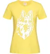 Жіноча футболка Dog's head Лимонний фото