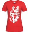 Жіноча футболка Dog's head Червоний фото