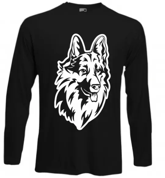 Лонгслів Dog's head Чорний фото