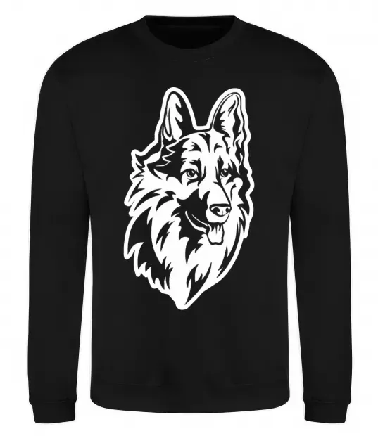 Свитшот Dog's head Черный фото