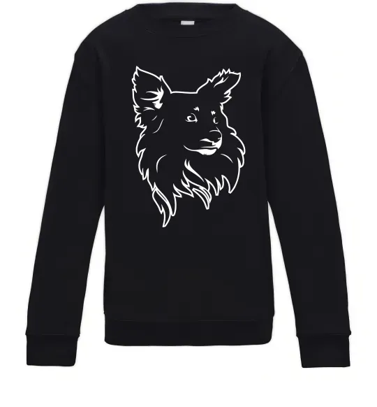 Детский Свитшот Puppy portrait Черный фото