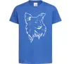 Детская футболка Puppy portrait Ярко-синий фото