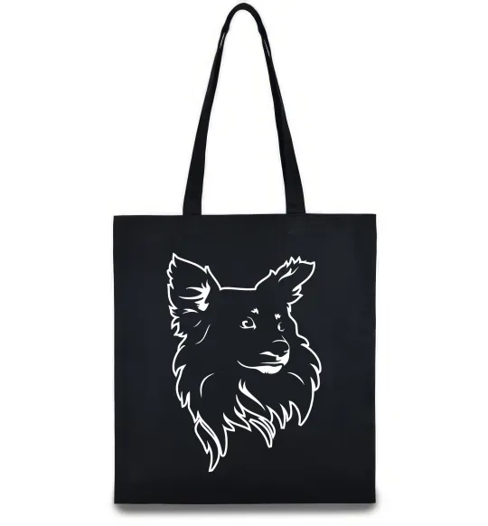 Эко-сумка Puppy portrait Черный фото