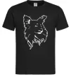 Чоловіча футболка Puppy portrait Чорний Чоловіча футболка Puppy portrait Чорний фото