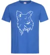 Чоловіча футболка Puppy portrait Яскраво-синій Чоловіча футболка Puppy portrait Яскраво-синій фото