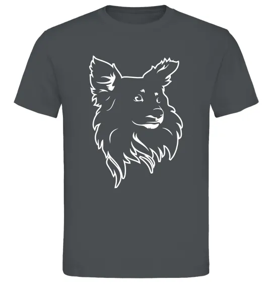 Чоловіча футболка Puppy portrait Графіт фото