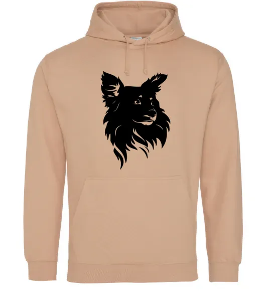 Жіноча толстовка (худі) Puppy portrait Пісочний фото