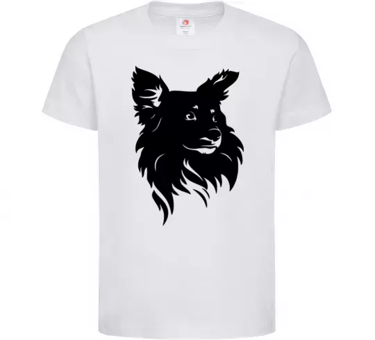 Детская футболка Puppy portrait Белый фото