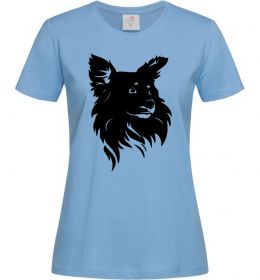 Женская футболка Puppy portrait