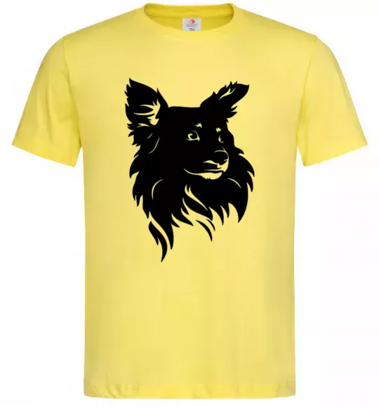 Чоловіча футболка Puppy portrait Лимонний фото