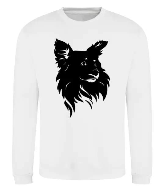 Світшот Puppy portrait Білий фото