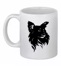 Чашка керамическая Puppy portrait Белый фото