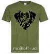 Мужская футболка Dalmatian dog Оливковый фото