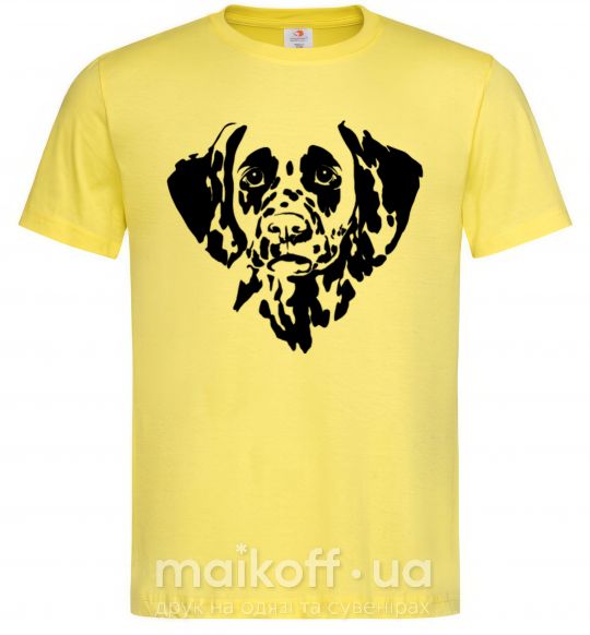 Чоловіча футболка Dalmatian dog Лимонний фото