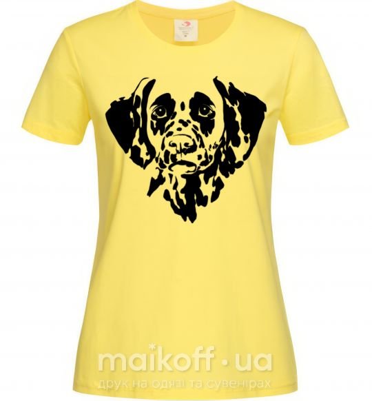 Жіноча футболка Dalmatian dog Лимонний фото
