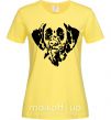 Женская футболка Dalmatian dog Лимонный фото