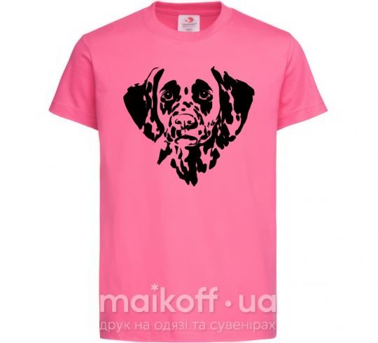 Детская футболка Dalmatian dog Ярко-розовый фото