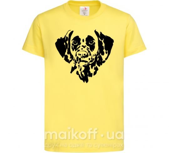Дитяча футболка Dalmatian dog Лимонний фото