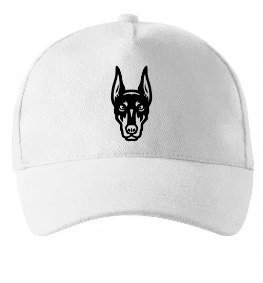 Кепка Doberman Head Білий фото
