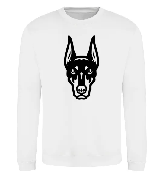 Свитшот Doberman Head Белый фото