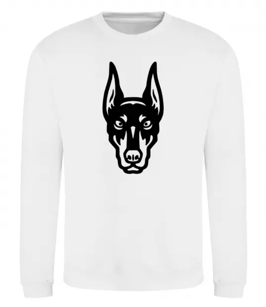 Свитшот Doberman Head Белый фото
