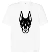 Футболка Оверсайз Doberman Head Белый фото