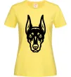 Жіноча футболка Doberman Head Лимонний Жіноча футболка Doberman Head Лимонний фото