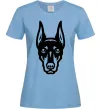 Жіноча футболка Doberman Head Блакитний Жіноча футболка Doberman Head Блакитний фото