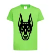 Детская футболка Doberman Head Лаймовый фото