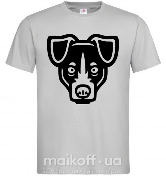 Чоловіча футболка Terrier Head Сірий фото