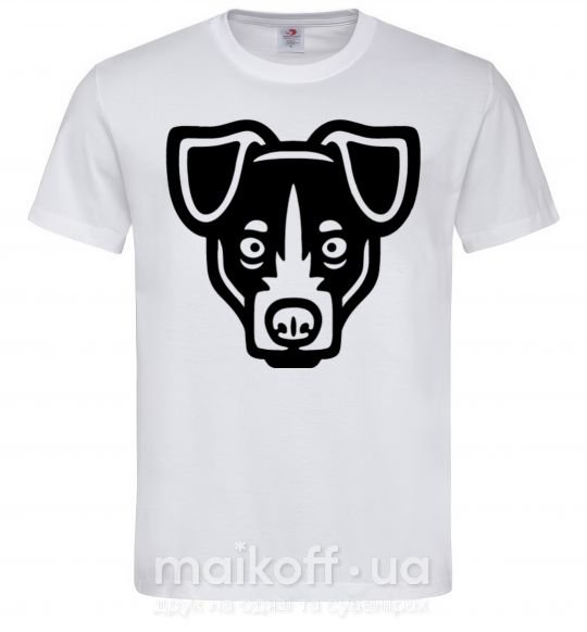 Чоловіча футболка Terrier Head Білий фото