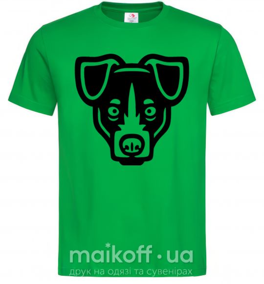 Чоловіча футболка Terrier Head Зелений фото