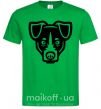 Чоловіча футболка Terrier Head Зелений фото