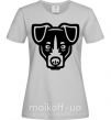Жіноча футболка Terrier Head Сірий фото