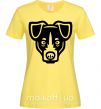 Жіноча футболка Terrier Head Лимонний фото