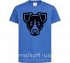 Детская футболка Terrier Head Ярко-синий фото