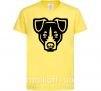 Дитяча футболка Terrier Head Лимонний фото