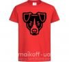 Детская футболка Terrier Head Красный фото