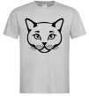Чоловіча футболка British cat Сірий фото