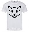 Мужская футболка British cat Белый фото
