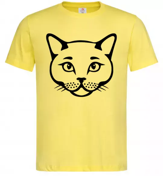Чоловіча футболка British cat Лимонний фото