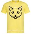 Мужская футболка British cat Лимонный фото